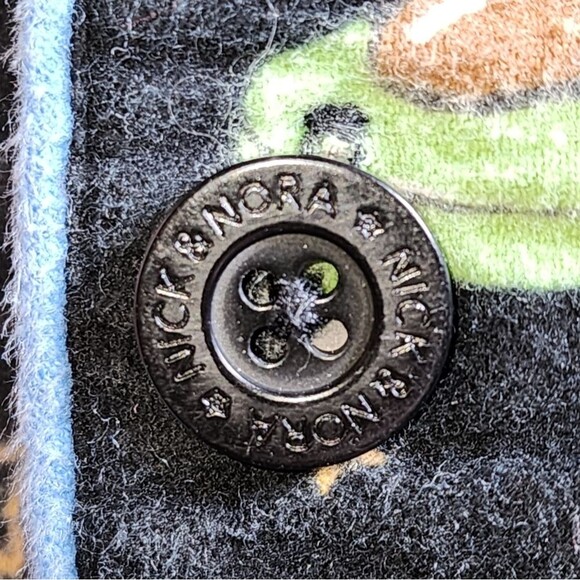 Nick & Nora Nutcracker Christmas Themed Long Sleeve Flannel Pajama Top Size L - Picture 5 of 8